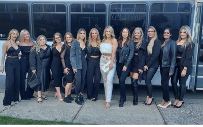 A bridal shower about to embark on the Party Bus