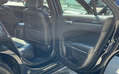 The back seat of an SUV that has been professionally detailed.